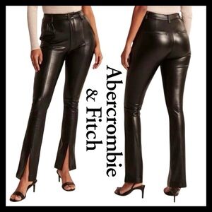 Abercrombie & Fitch The Skinny Ultra High Rise Vegan Leather Pant Size (32/14S)